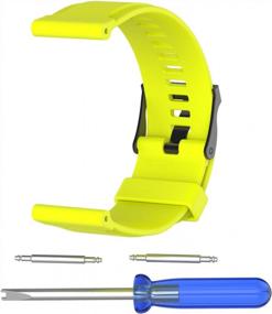 img 2 attached to Сменный силиконовый браслет с отверткой для часов серии Suunto Traverse - браслет-аксессуар для отслеживания фитнеса и занятий спортом