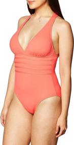 img 3 attached to Blanca Island Goddess Cross Back One Piece Women's Clothing via Swimsuits & Cover Ups