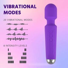 img 3 attached to Experience Ultimate Muscle Relaxation With EILISON Powerful Handheld Massage Gun - 20 Modes, 8 Speeds, Wireless & Waterproof - Perfect For Neck, Back, Arms, Legs & Spine
