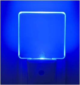 img 4 attached to Plug In LED Night Light (2 Pack) With Dusk To Dawn Sensor, 0.5W, Blue