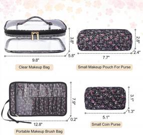 img 1 attached to MAGEFY 4Pc Waterproof Makeup Bags Set: Travel Organizer For Women & Men Accessories, Toiletries