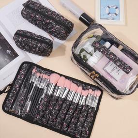 img 3 attached to MAGEFY 4Pc Waterproof Makeup Bags Set: Travel Organizer For Women & Men Accessories, Toiletries