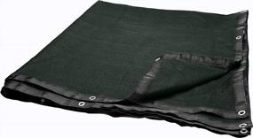 img 1 attached to Protect Your Canine Companions With WindscreenSupplyCo'S 6Ft X 12Ft Dog Kennel Shade Covers - 85% Sunblock, Top And Side Coverage, Green Knitted Shade Cloth With Grommets