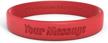 personalized 100% silicone wristband - customizable rubber bracelet for events, gifts, causes, fundraisers, awareness - ideal for men and women - classic design logo