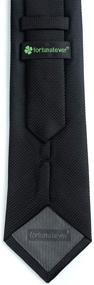 img 3 attached to 👔 Fortunatever Mens Solid Neckties ×3: Premium Men's Accessories Collection for Style Enthusiasts