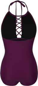 img 1 attached to 👙 Firpearl Women's Halter Swimwear | Women's Clothing, Swimsuits & Cover-Ups