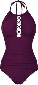 img 3 attached to 👙 Firpearl Women's Halter Swimwear | Women's Clothing, Swimsuits & Cover-Ups