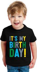 img 2 attached to 🎉 Premium Tstars Birthday Outfit Toddler T Shirt for Boys - Tops, Tees & Shirts