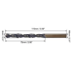 img 3 attached to 🔧 Uxcell Industrial Drill Bits: Professional Reduced Shank Twist Drill Cutting Tools for Precision Jobs