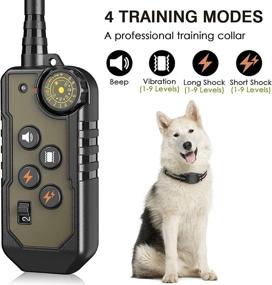 img 1 attached to Advanced HUWEBO Dog Training Collar - 4 Modes, Waterproof & Rechargeable Shock Collar for Medium Large Dogs