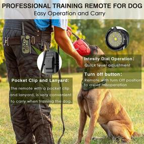 img 2 attached to Advanced HUWEBO Dog Training Collar - 4 Modes, Waterproof & Rechargeable Shock Collar for Medium Large Dogs