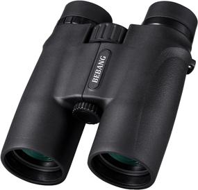 img 4 attached to Professional Compact 10X42 Binoculars For Adults With Superior Clarity And Bright Range Of View For Bird Watching, Hunting, And Stargazing - Includes Case, Strap, And Warranty By BEBANG