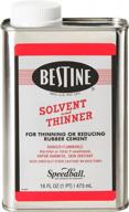 bestine solvent and thinner for rubber cement – cleans ink, adhesive and parts, 16 ounce can logo