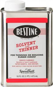 img 1 attached to Bestine Solvent And Thinner For Rubber Cement – Cleans Ink, Adhesive And Parts, 16 Ounce Can
