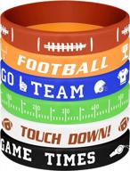 получите большой результат с набором браслетов miahart's из 16 предметов в футбольной тематике - идеально подходит для спортивных тематических вечеринок по случаю дня рождения! логотип