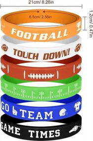 img 2 attached to Score Big With MIAHART'S 16-Piece Football Theme Bracelet Set - Perfect For Sports Themed Birthday Parties!