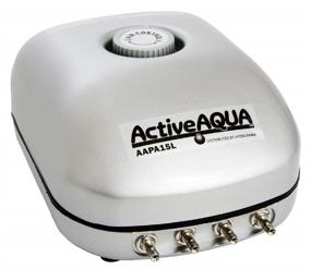 img 4 attached to Hydrofarm AAPA15L Active Aqua 4 Outlet Air Pump - 6W, 15 L/min Flow Rate, Silver