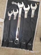 img 1 attached to 5-Piece Long Pattern Combination Wrench Set, Metric Sizes 23-30Mm, 12-Point Design, Made With Durable CR-V Steel And Comes With A Handy Pouch - DURATECH review by Ryan Eastman