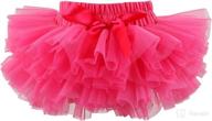 slowera baby girls tutu skirt with diaper cover: fluffy, soft, and smooth! logo