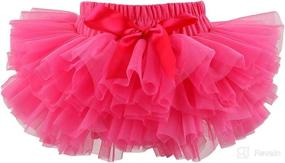 img 4 attached to Slowera Baby Girls Tutu Skirt with Diaper Cover: Fluffy, Soft, and Smooth!