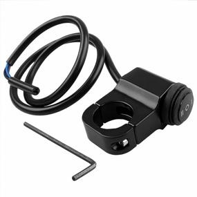 img 4 attached to Ultimate Waterproof Handlebar Headlight Switch For Motorcycle And ATV - On-Off-On Control, CNC Craft Mounting, Black Finish - Cyleto