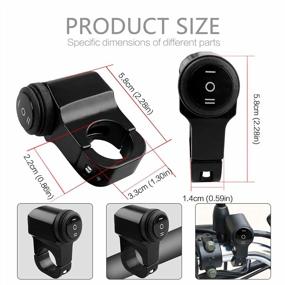img 2 attached to Ultimate Waterproof Handlebar Headlight Switch For Motorcycle And ATV - On-Off-On Control, CNC Craft Mounting, Black Finish - Cyleto