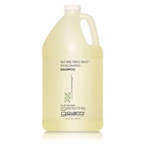 img 4 attached to Strengthen Hair & Refresh Scalp With GIOVANNI Tea Tree Triple Treat Invigorating Shampoo (Gallon)
