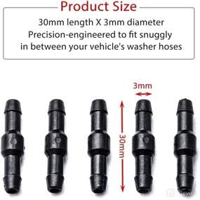img 3 attached to 💦 Universal Wiper Hose Connector - Bulk Pack of 10, by OTUAYAUTO for Windshield Washer Systems