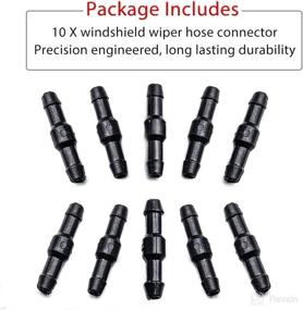 img 1 attached to 💦 Universal Wiper Hose Connector - Bulk Pack of 10, by OTUAYAUTO for Windshield Washer Systems