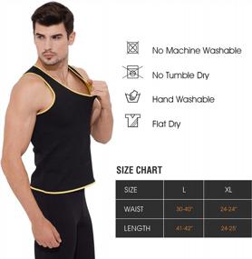 img 1 attached to Gowhods Waist Trainer Sweat Vest For Men - Hot Neoprene Sauna Tank Top With Zipper Gym Workout Suit