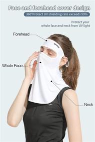 img 3 attached to Golovejoy Forehead Breathable Protection Lightgray Women's Accessories in Scarves & Wraps