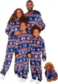 img 4 attached to ❄️ Snowflake Matching Christmas Pajamas by PopReal