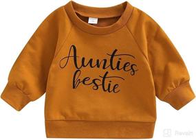 img 4 attached to SIS/Bubba Letter Print Toddler Baby Girl Boy 👧 Crewneck Sweatshirt - Matching Sister and Brother Pullover Tops