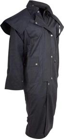 img 3 attached to Оставайтесь сухими и стильными с мужским непромокаемым пальто Duster от Acerugs - из кожзаменителя западно-австралийского дизайна, прочное и теплое