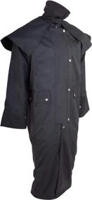 img 1 attached to Оставайтесь сухими и стильными с мужским непромокаемым пальто Duster от Acerugs - из кожзаменителя западно-австралийского дизайна, прочное и теплое