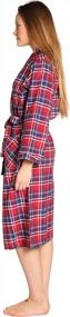 img 2 attached to Lightweight 100% Cotton Bathrobe For Women: EVERDREAM Flannel Robe With Shawl Collar