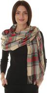 gilbins winter checked cashmere blanket women's accessories ~ scarves & wraps logo