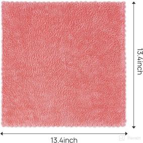 img 2 attached to 🧽 8 Pack of CHOOBY Super Absorbent Coral Fleece Dish Towels – Fast Drying Kitchen Rags, Nonstick Oil Dish Cloths, Reusable Tea Towels, and Ultra Soft Bar Towels