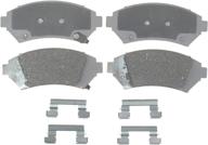 acdelco advantage front disc brake pad set 14d818ch - ceramic with hardware логотип