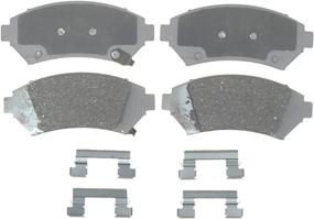 img 1 attached to ACDelco Advantage Front Disc Brake Pad Set 14D818CH - Ceramic with Hardware