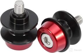 img 4 attached to F FIERCE CYCLE 2Pcs 8Mm Red Aluminum Alloy Motorcycle CNC Swing Arm Spool Slider Stand For Honda