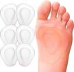 relieve metatarsal pain with jkcare adhesive gel pads - 6 pack for neuroma, aching feet & more logo