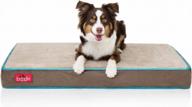 brindle 4-inch orthopedic pet bed with waterproof design, memory foam, and joint relief - machine washable cover included! logo