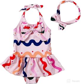 img 3 attached to Jastore Swimwear Swimsuits Headband Months Apparel & Accessories Baby Boys : Clothing