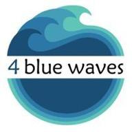 4 blue waves logo