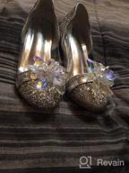 img 1 attached to FUNNA Girls Dress Shoes: Sparkly Flats for Princess Costume, Flower Wedding Party & More! review by Kristi Washington