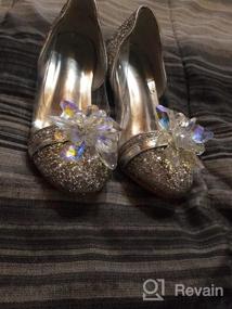 img 6 attached to FUNNA Girls Dress Shoes: Sparkly Flats for Princess Costume, Flower Wedding Party & More!