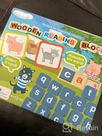 img 1 attached to 121PC Wooden Short Vowel Reading Toy Set For Kids: Montessori Learning Blocks, Sight Words Flashcards, And Spelling Tools - Perfect For 3 To 5-Year-Olds review by Benjamin Michels