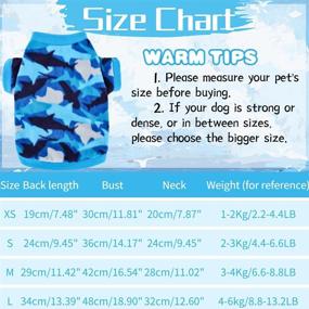 img 3 attached to 🐶 Pack of 3 Small Dog Sweaters for Boy Male Dogs, 2.2 lb to 13.2 lb - Winter Clothes, Warm Sweatshirt with Star, Camo, and Plaid Patterns, Dog Fleece T-Shirt Coat for Fall Activities