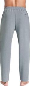 img 1 attached to Men'S Casual Jogger Sweatpants With Pockets Elastic Waist By PEGENO